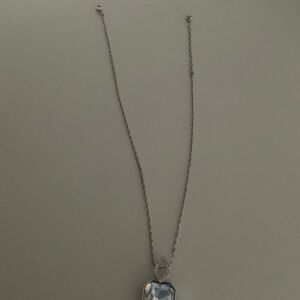 Swarovski Silver and Blue Pendant Necklace